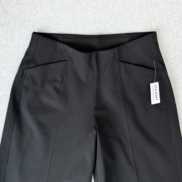 Old Navy Pixie Wide Leg Dress Pants Women XS Petite Black Pull On Stretch New - Picture 5 of 15